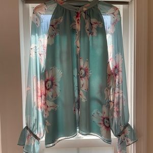 Ann Taylor floral blouse